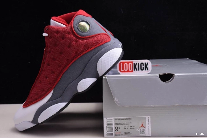 Bmlin Shoes 414571-600 Retro 13 Red Jordan Flint Grey Air Gym 0815